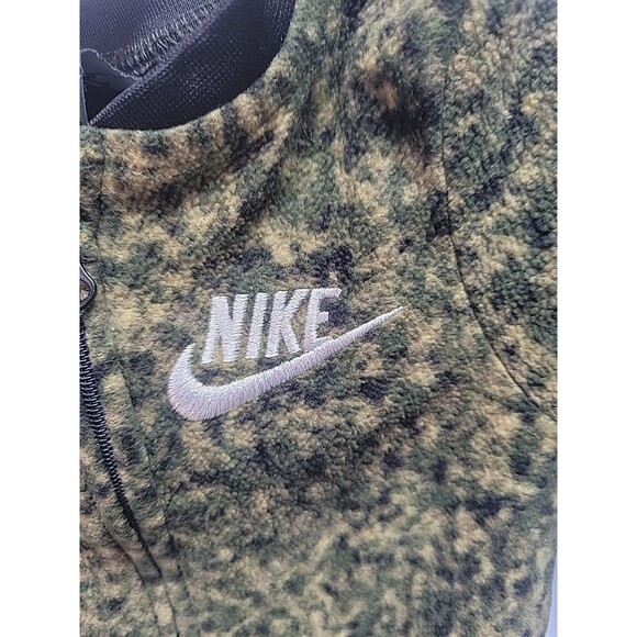 Nike One Piece Infant 6M (62-68cm) Green Camo Suit Fleece Full Zip Retro Y2K - Picture 4 of 8